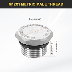 HARFINGTON 4pcs 304 Stainless Steel Pipe Plug