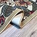 Indoor Doormat Rubber Backed, 30 inch x 18 in, Light Beige Floral, Non Slip, Kitchen Rugs and Mats
