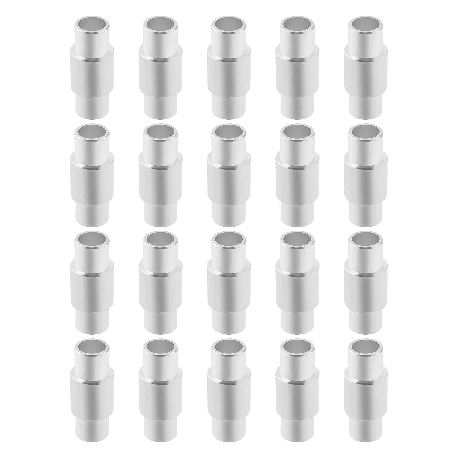 LT Easiyl 20pcs Inline Skates Spacer Wheel Bearing Spacers Aluminium Alloy Inline Speed Spacer Bearing Spacers for Inline Rollerblade & Roller Skates