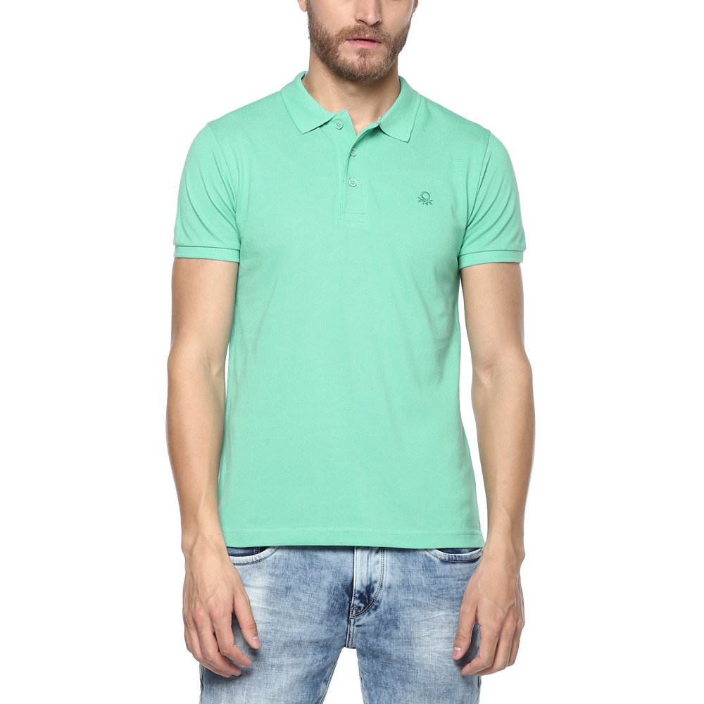 united colors of benetton men's solid regular fit polo