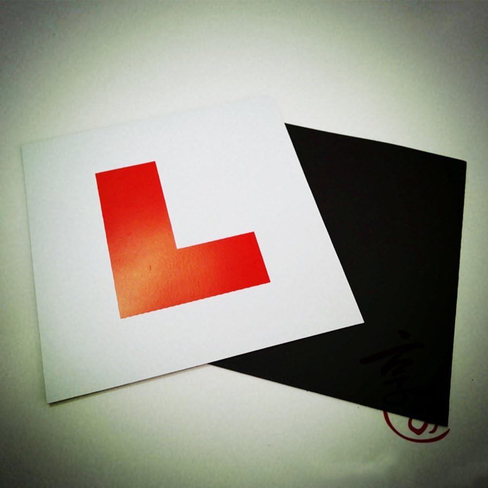 VORCOOL 2 pieces magnetic learner L plates motorcycle car sticker magnetic L plates learning driver plates - Image 3