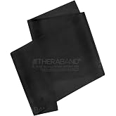 THERABAND Resistance Band, Exercise Workout, Physical Therapy, Black, 6 Ft | THERABAND elastic resistance band for exercise, strength training, physical therapy and at-home workouts