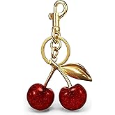 Keychain Cherry Bag Purse Charms For Handbags Accessories— Cherry Bag Charm For Women Cute Valentines Day Gifts