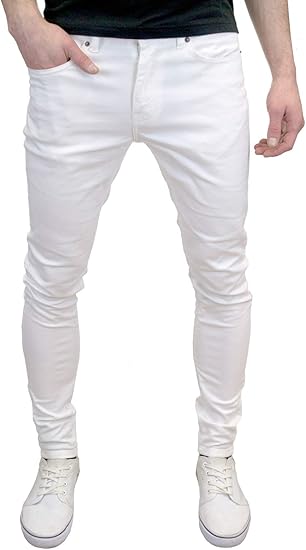 mens white designer jeans