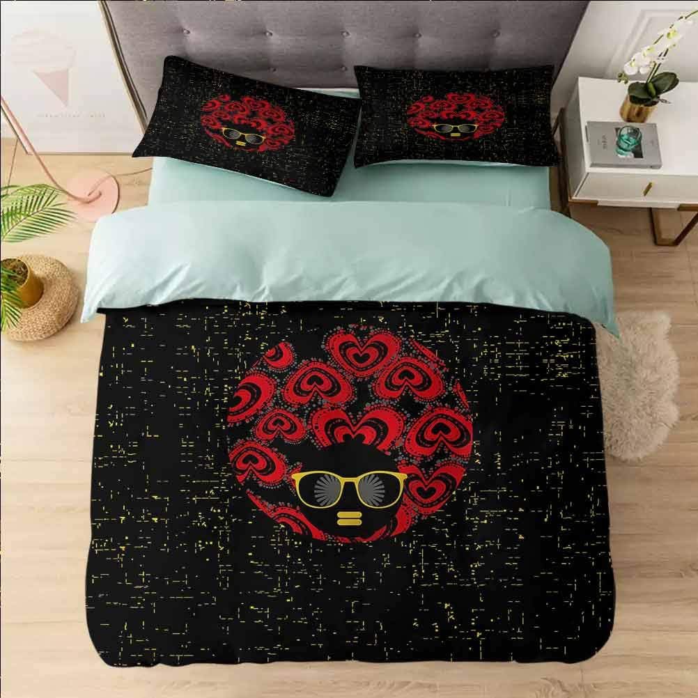 Aishare Store - Juego de funda de edredón para cama tamaño King, mujer