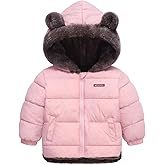 Fairy Baby Infant Baby Winter Coat Cute Teddy Bear Hooded Jacket Warm Fleece Outerwear Windproof Toddler Boys Girl 6M-4T