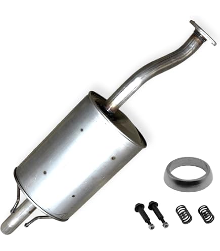Silencieux D'échappement ARRIÈRE Pour Toyota Yaris 1 - Acier Aluminisé - Kit Complet - Neuf - Garantie 30 Mois