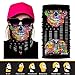 JOEYOUNG 3D Face Sun Mask, Neck Gaiter, Headwear, Magic Scarf, Balaclava, Bandana, Face Mask, Hunting, Running, Motorcycle