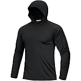 Boladeci Men's UPF 50+ Sun Protection Lightweight Hoodie Shirts Long Sleeve Fishing Shirts SPF UV Hiking Swim