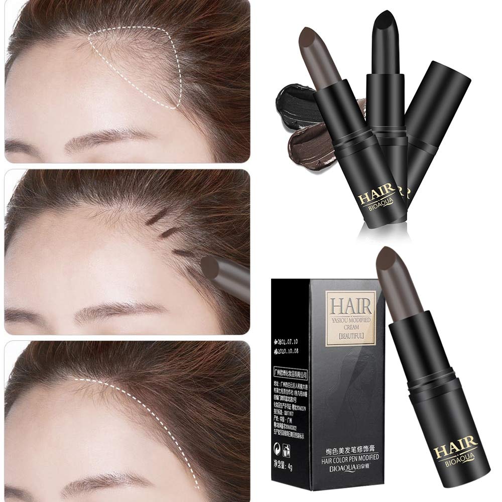 Amazon Com Hair Root Stick Cover White Hair Brown Color Beauty