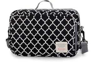 MOMIGO Baby Diaper Caddy Bag - Tote Stroller Nursery Storage Bin, Toys & Wipes Mini Diaper Bag for Outdoor (Black)