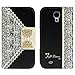 Fashion Girl Woman Fresh Sweet Cute Flip Wallet Leather Case Cover for Samsung Galaxy S4 9500 (black)