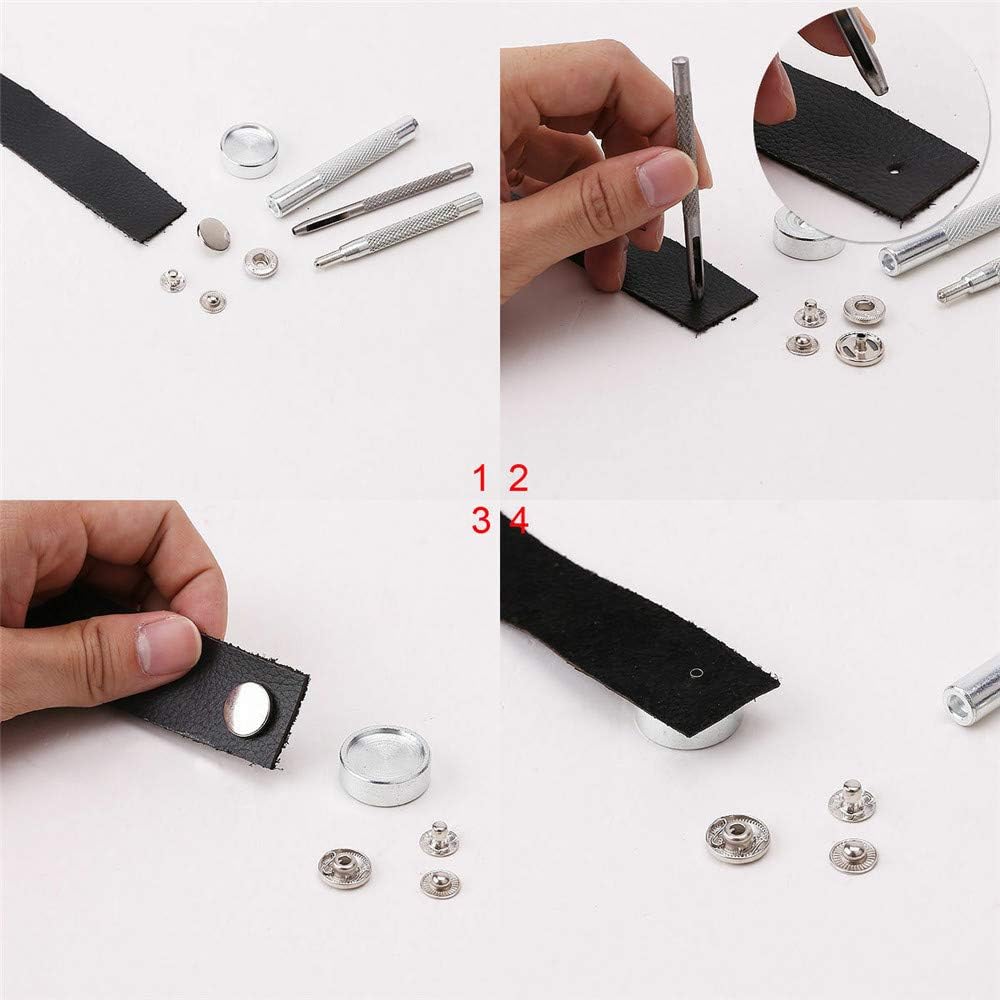 4 Couleurs Lqkywna 80 Magnetisme De Fixation Kit Bouton En Cuir Snaps Goujons De Fixation Presse Outil Pour Vetements Reparations Bricolage Craft Avec 4 Pieces Installer Les Outils Mercerie Boutons Pression Napravi Rs