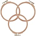 Sherbo 3 Inch Embroidery Hoop - Set of 3 Small Embroidery Hoop Made of Beech Wood, Perfect for Cross Stitch Hoop Designs & Wooden Rings Crafts
