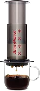 Aeropress Coffee and Espresso Maker - Makes 1-3 Cups of Delicious Coffee Without Bitterness per Press