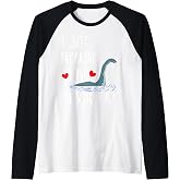Loch Ness Monster Nessie Scotland Irish Fabulous Creatures Raglan Baseball Tee
