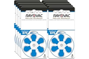 RAYOVAC® ProLine Size 675 Hearing Aid Batteries (60 Batteries)