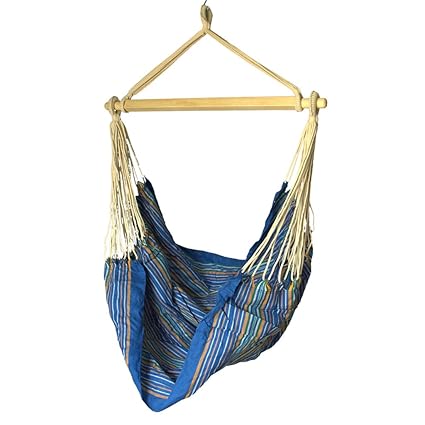 Slack Jack Brazilian Fabric Swing (Blue, White, Orange and Green)