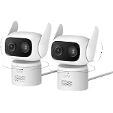 eufy Security Indoor/Outdoor Camera C31(2-Pack), IP66, No Subscription | Spotlight-Free Color Night Vision, 360&deg; Coverage Pan &amp;Tilt, AutoTracking, AI Human/Vehicle/Pet/Cry Detection, 24/7 Recording