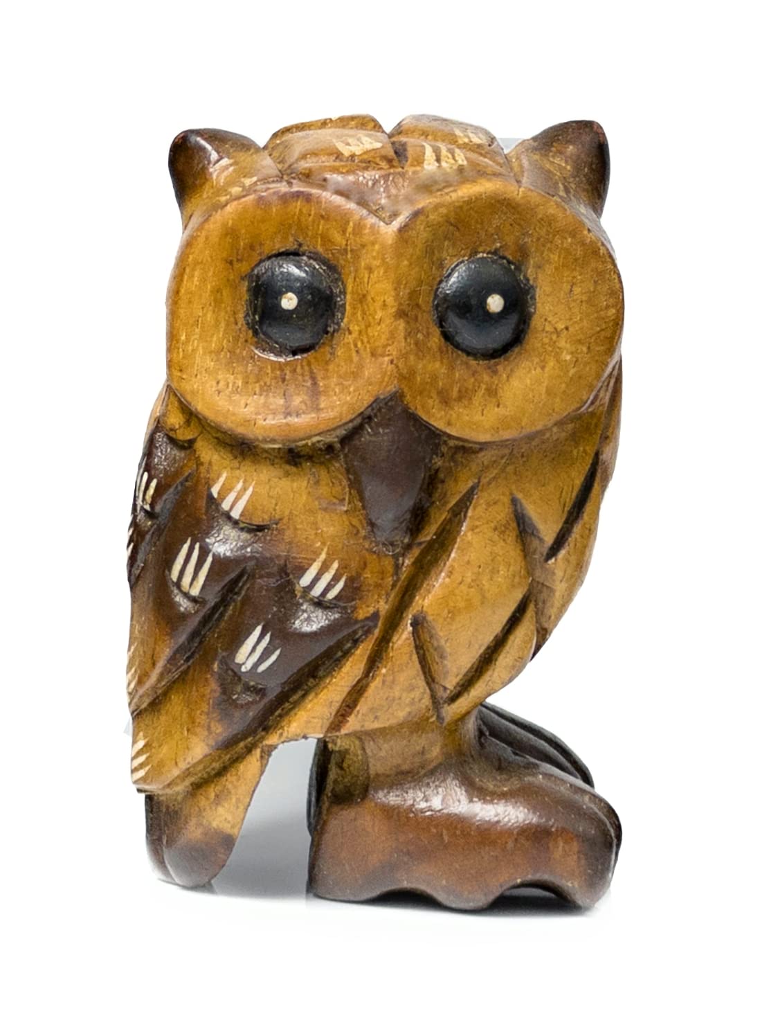 Funky Factory wooden owl (Cute baby owl 3inch (8cm))