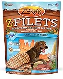 Zuke's Z-Filets Dog Treats, Savory Beef Recipe, 3.25-Ounces