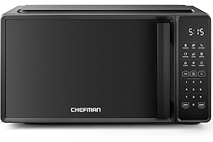 Chefman Countertop Microwave Oven 0.7 Cu. Ft., 700 Watts with 10 Power Levels, 6 Cooking Presets with One-Touch Express Cook,
