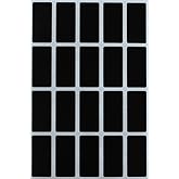 Royal Green Rectangle Shape Sticker 1.57 inch x 0.75 inch Black Stickers Rectangular Labels (40mm x 19mm) - 300 Pack