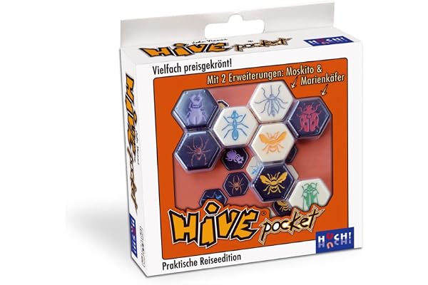 Hive Pocket - A Board Game by Smart Zone Games 2 Players - Board Games for Family 20 Minutes of Gameplay - Games for Family G