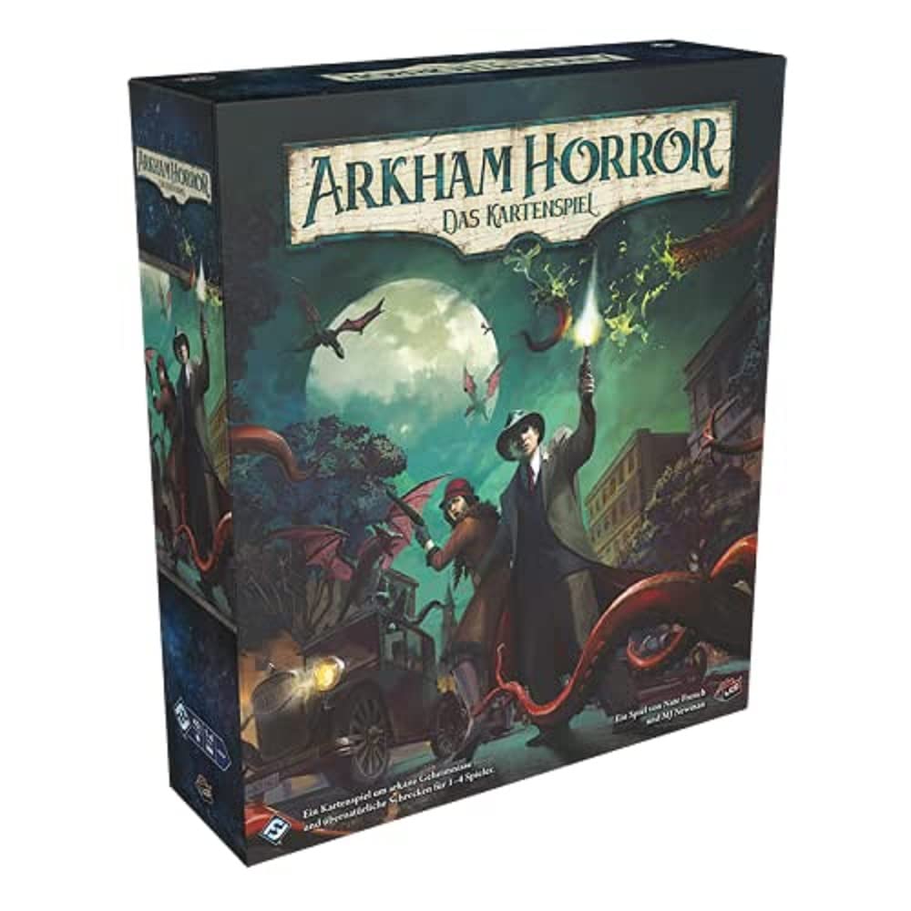 Fantasy Flight Games, Arkham Horror: LCG, Basic Game, Expert Game, Card Game, 1-4 Players, From 14+ Years, 45+ Minutes, German, Multicoloured, Colourful