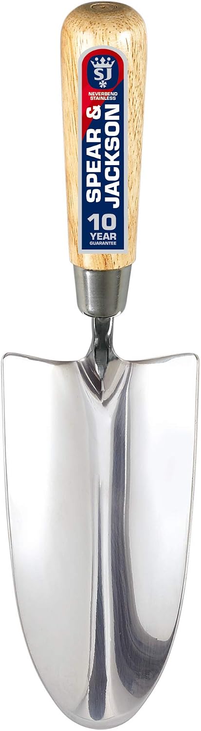 Spear & Jackson 3010TR Neverbend Stainless Steel Hand Trowel & 3060WF Neverbend Stainless Steel Weed Fork Bundle - Image 3