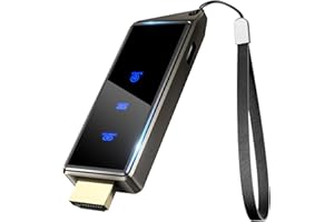 BRAIDOL Wireless HDMI Display Dongle Adapter, Portable Transmitter, Streaming Media Video/Audio/File HDMI Wireless Extender from Smartphone, i-pad to HDTV/Monitor/Projector, Support Airplay DLNA Miracast