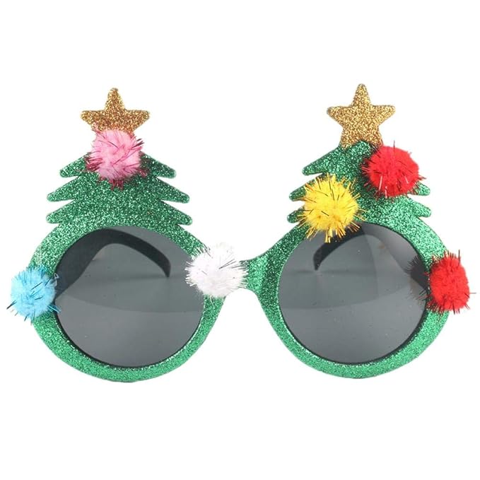 cliff.l Weihnachten Gläser Party Brille Lustige Gläser 3D Weihnachtsbrillen Weihnachtsbaum Neuheit Persönlichkeit Requisiten 