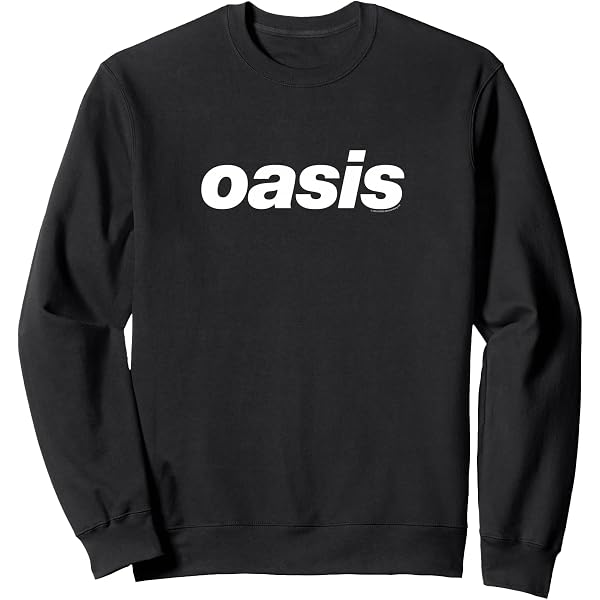 Amazon.com: Oasis White Logo On Navy Sweatshirt : Clothing, Shoes