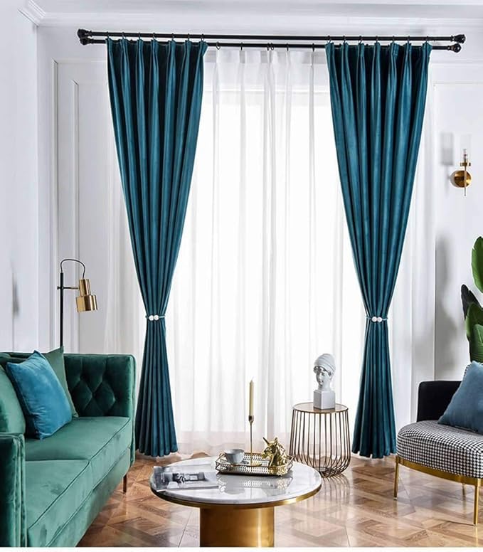 Samtvorhang, Verdunkelungswärmeisolierte undurchsichtige Raumvorhänge