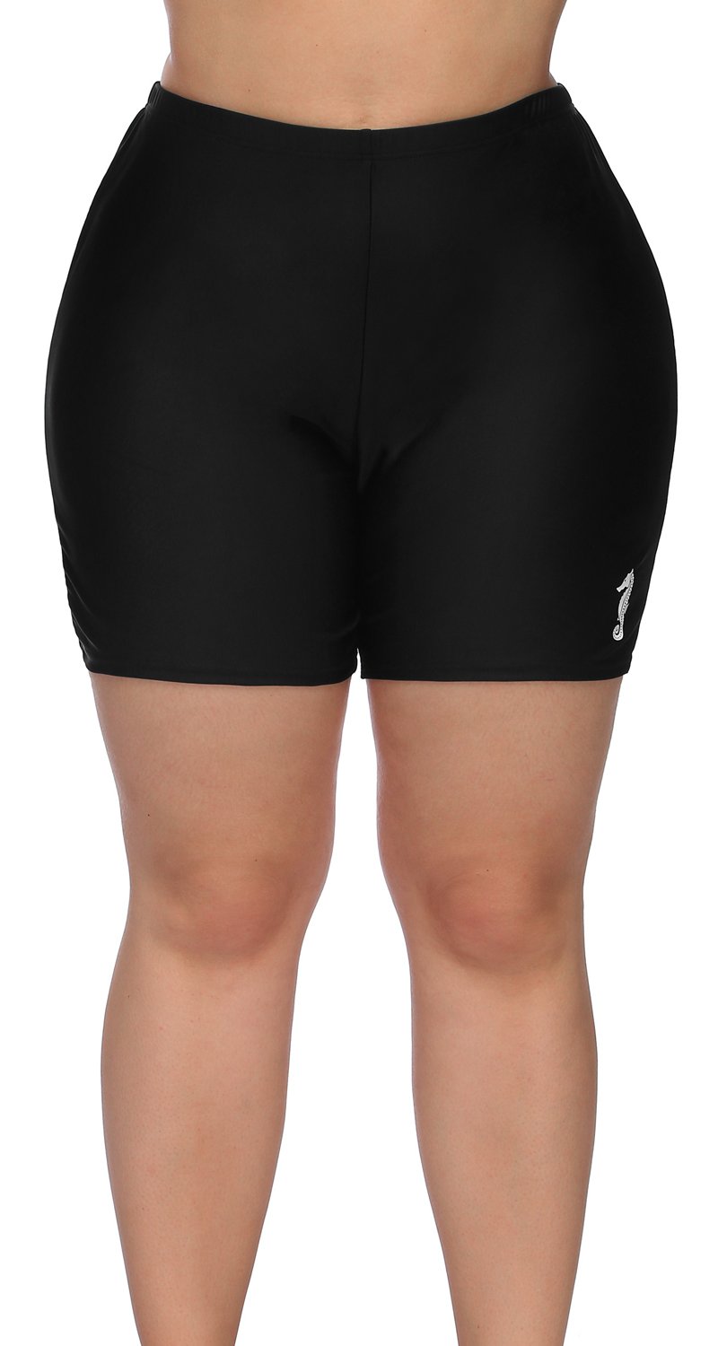 women's plus size swim bike shorts funeral