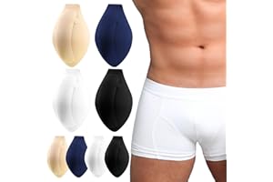 Maiteenly 8 Pcs Men Bulge Enhancing Underwear Cup Swimwear Briefs Pad Enlarge Men Cup Sponge Pad for Swimming Trunks Thongs