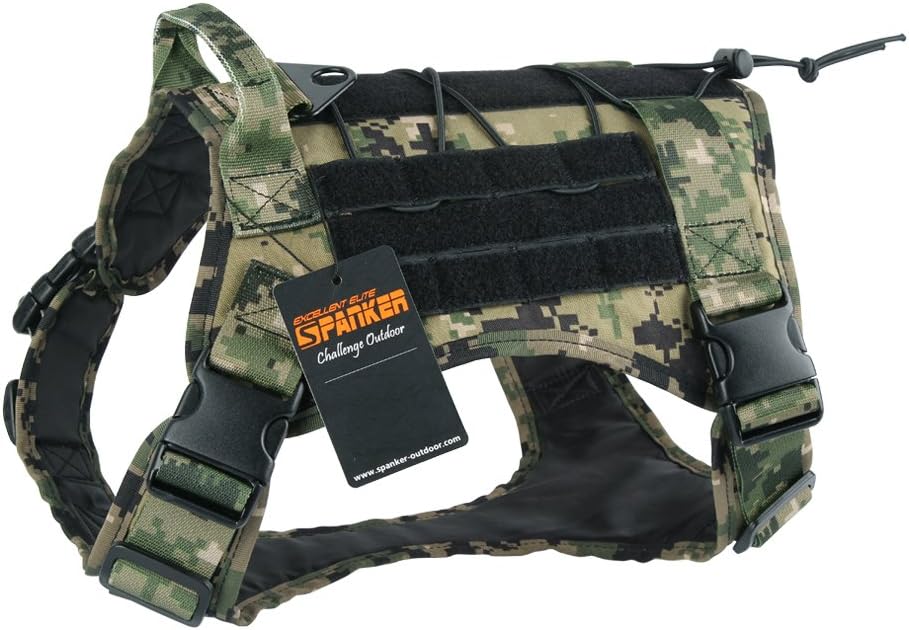camouflage service dog vest