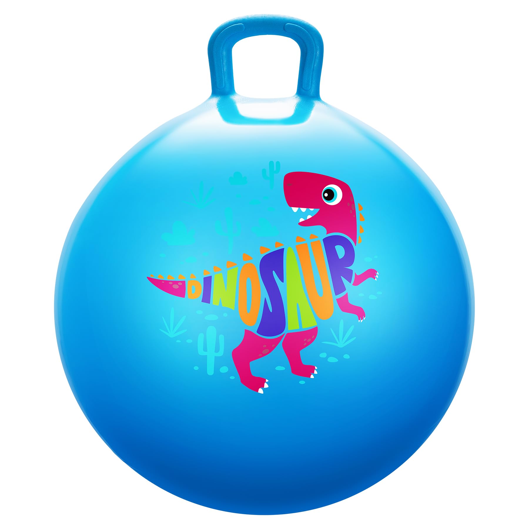 U&C Planet Space Hopper 18 Inches Hopper Ball with Pump for Kids Age 3-8 Summer Garden Games Inflatable Space Hoppers Jump Ball Indoor and Outdoor