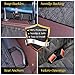 Knodel Dog Seat Cover, 100% Waterproof Car Seat Cover for Pets, Pet Seat Cover Dog Hammock, 600D Heavy Duty Scratch Proof Pet Back Seat Covers, Zippered Side Flaps for Cars, Trucks and SUVs (Black)