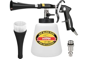 MYPIN Car Cleaning Gun Kit, 6-9.2Bar, High Pressure Air Blow Gun with 2 Set Nozzle, Interior Car Cleaning for Vehicle Upholstery Carpet Seat
