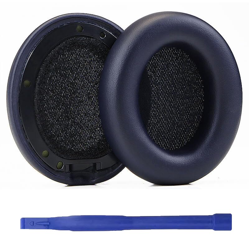 Aiivioll Studio Pro Earpads Cushions Replacement for Beats Studio Pro Wireless On-Ear Headphones, Ear Pads with Soft Protein Leather, Noise Isolation Memory Foam (Navy)
