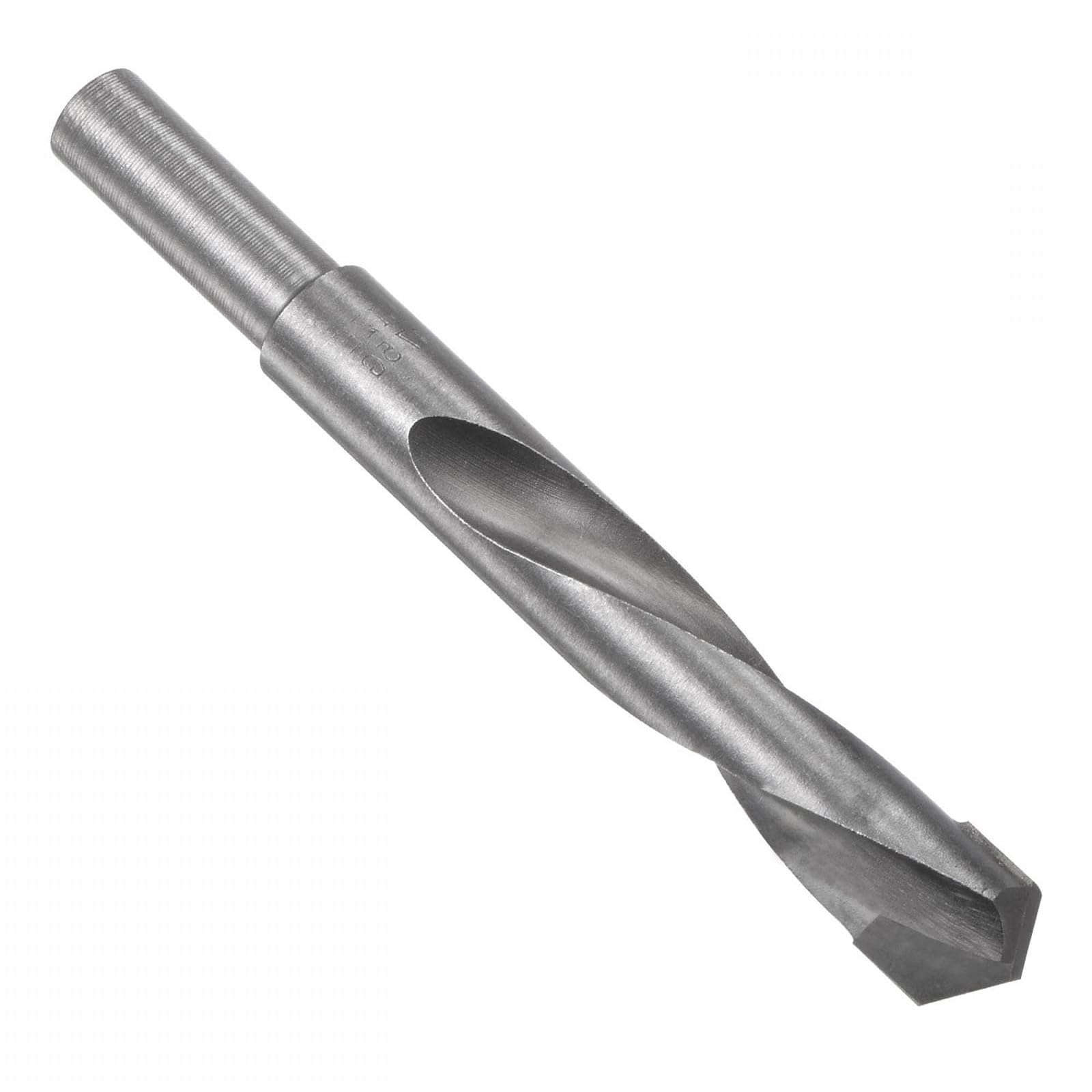 TOP-VIGOR 17.5mm Reduced Shank Twist Drill Bits, 1/2 Inch Shank Carbide Drilling Bits for Metal, Stainless Steel, Aluminium, Wood, Plastic