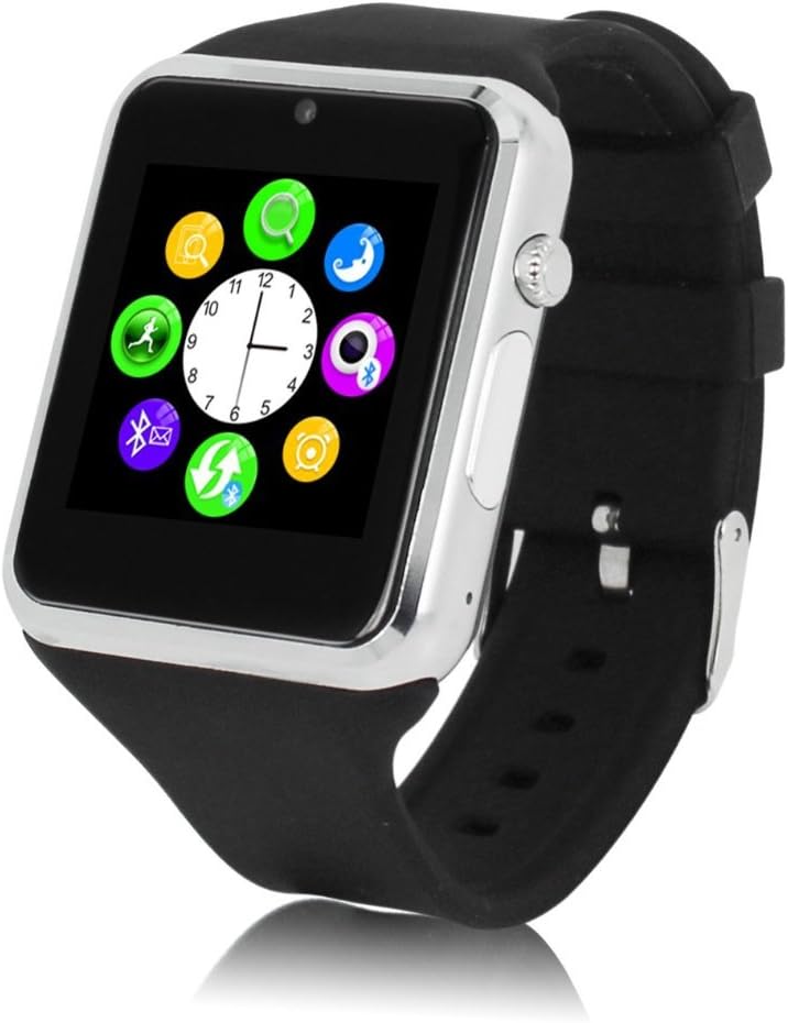 ZGPAX S79 Smart Watch Phone 1.54 Inch MTK6260 Support Gsm Sim-card with Camera, Bt Sync with All Android Cellphone(Silver)