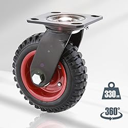 POWERTEC 6 Inch Caster Wheels Set of 8, Heavy Duty