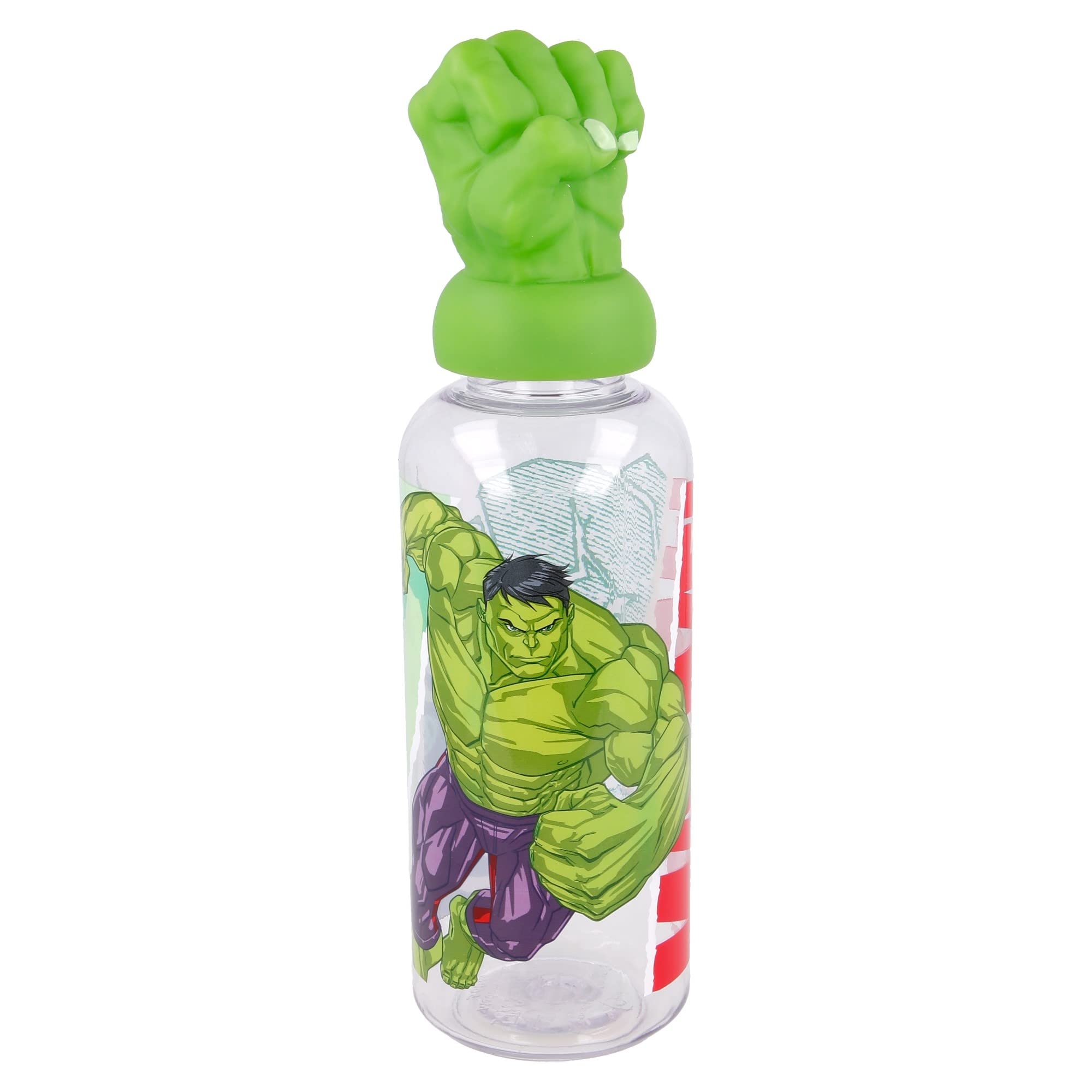 Stor Hulk Collage 3D Figurine Bottle, 560 ml Capacity