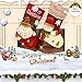 QBSM Christmas Stockings, 17'' Xmas Stockings Set of 2 Character Santa, Snowman, 3D Plush Rustic Stocking with Burlap Cuff, Party Favor Supplies for Kids Fireplace Decorations