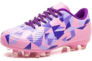 MIFAWA Kids Soccer Cleats Boys Girls Soccer Cleats Youth Football Cleats Boys Kids Firm Ground Soccer Cleats for Boys Girls Athletic Outdoor Football Shoes Youth Baseball Cleats Boys Girls