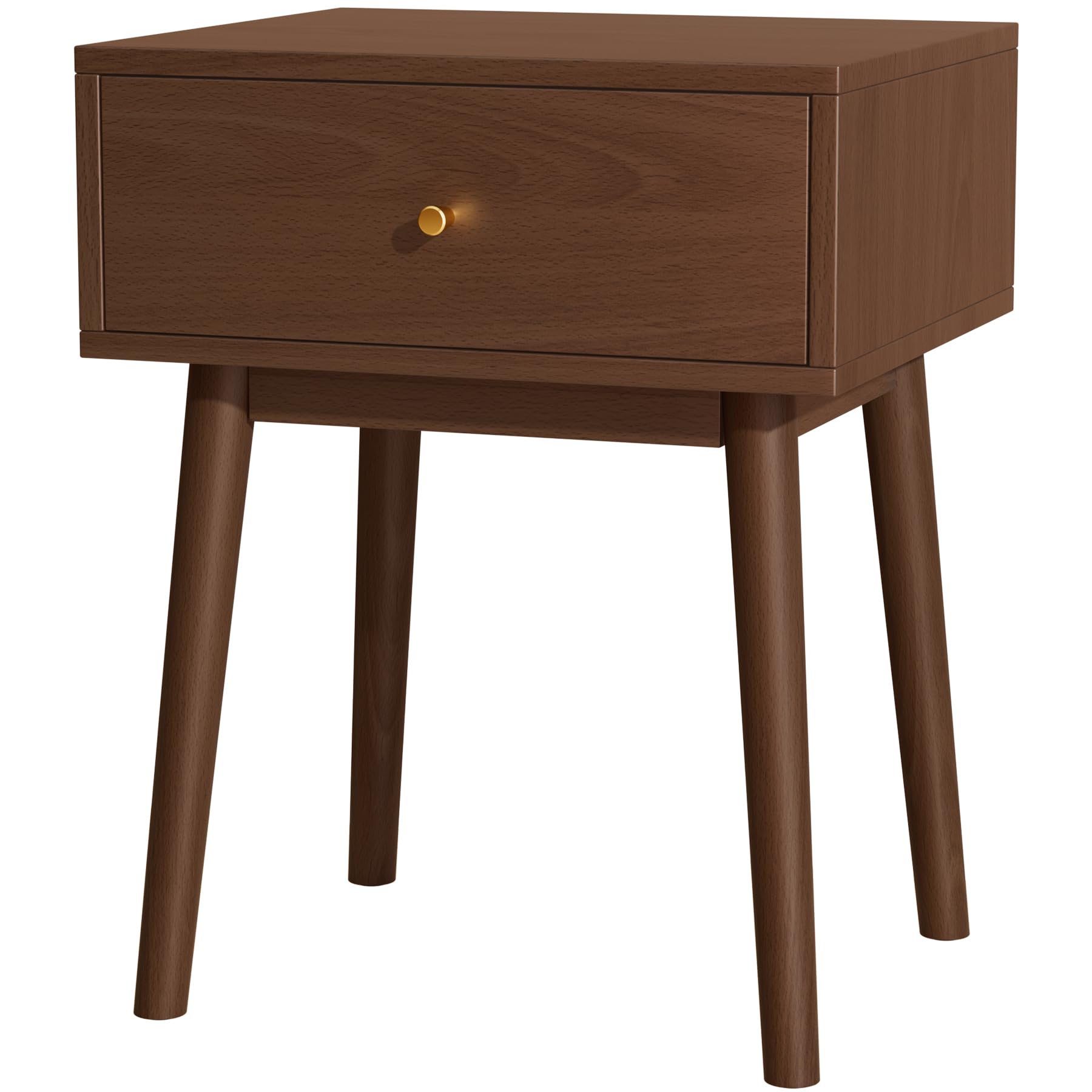 Photo 1 of **UNKNOWN MISING PIECES**Solid Wood end Table with 1 Drawers, Mid-Century Modern Night Stand/nightstands,Side Table with Storage (crineous) (crineous)