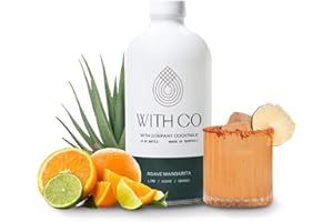 Withco Agave Margarita Cocktail Mixer Makes 10 Drinks with Fresh Lime, Orange - Just add Tequila or Mezcal or drink as a mocktail with soda water