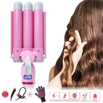 Three Tube Curling Tongs Multifunctional Hair Curlers Automatic